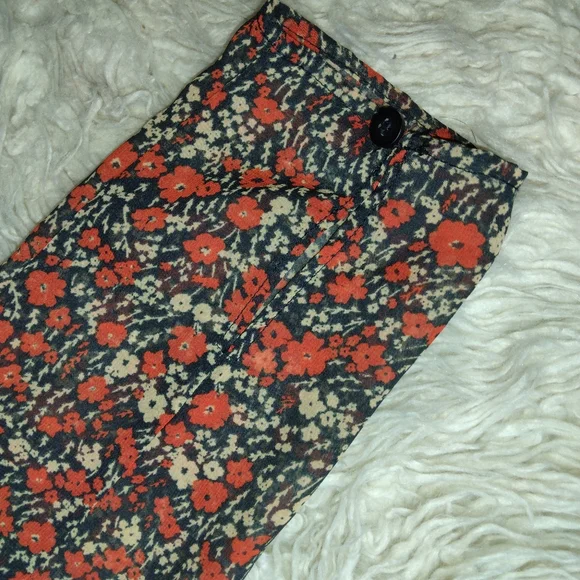 Zara Floral Sheer Longsleeve Top Size M - Picture 10 of 10